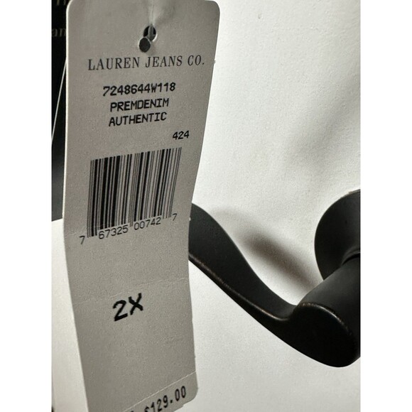 Lauren Jeans Co. Premium Denim Jacket Women’s Blue Jean Jacket Sz 2x - Picture 5 of 10